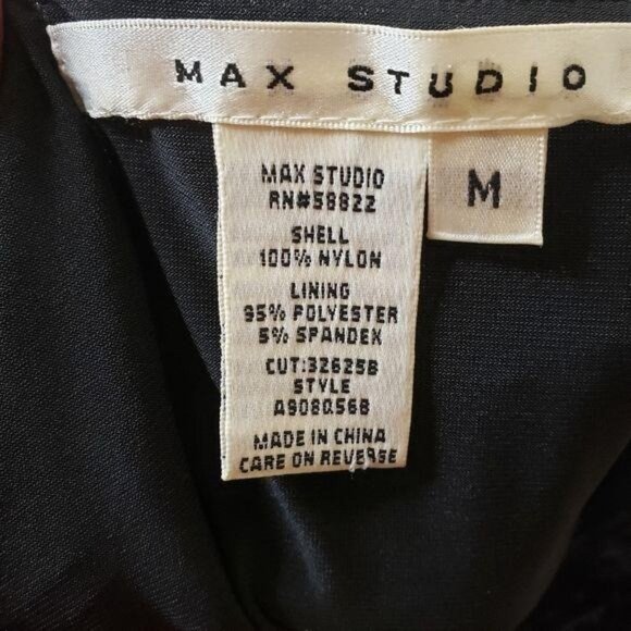 Max Studio navy blue Black Sequin Sleeveless Dress size Medium dinner date dres - Picture 3 of 8